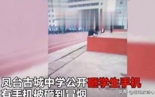 安徽一中学公开砸毁学生手机，你对此怎么看？