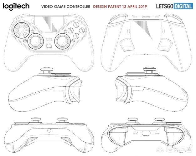 罗技提交了一项无线手柄新专利，它到底长啥样子？-第2张图片