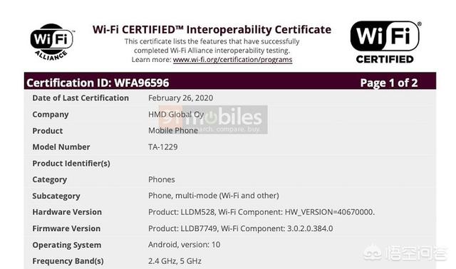 近日Wi-Fi联盟曝光的三款Nokia新机，可能是哪几款设备？-第4张图片