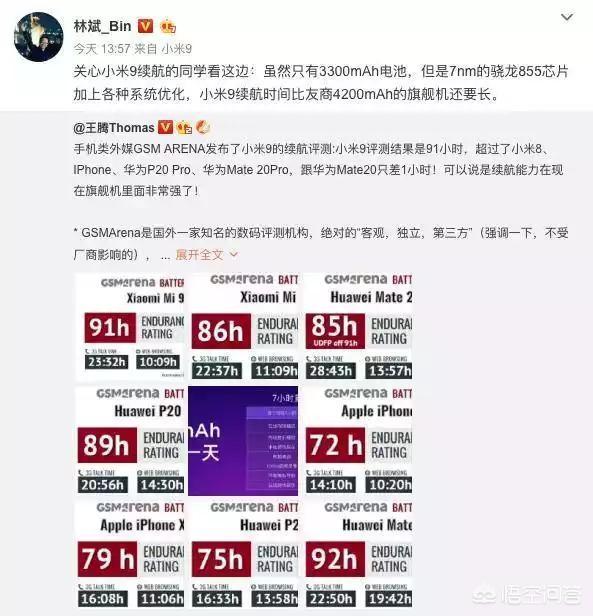 小白测评数据库实测小米9三小时续航仅排52名，你怎么看小米9的电池？真有那么差吗？-第1张图片