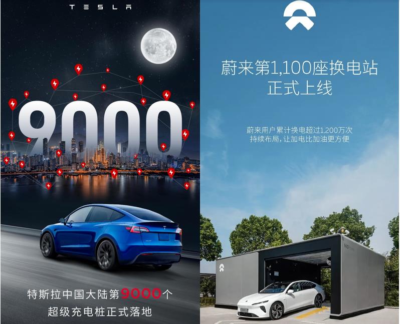 特斯拉充电桩给蔚来充电，特斯拉可以去蔚来换电池吗-第2张图片