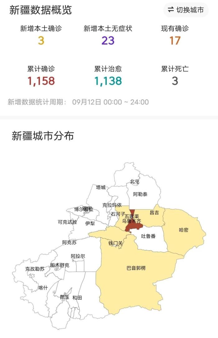 新疆疫情最新消息今天新增一例，新疆疫情9月4号最新消息-第2张图片