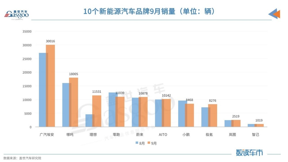 新能源9月销量排行榜，新能源6月销量排行榜-第2张图片